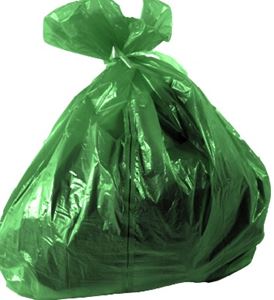 Soluable Strip Laundry Sack Green