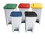 Picture of Step Container - 68Ltr - White with Yellow lid.