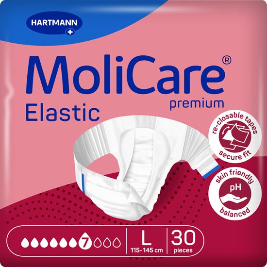 Picture of MoliCare Premium Elastic 7D Large, 3x30 Case