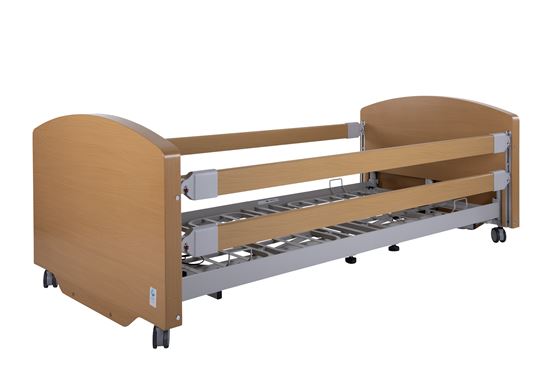 Picture of ELECTRA Low Profiling Bed with Siderails LIGHT OAK Finish