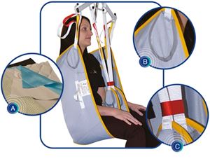 Fastfit net Padded bathing sling - Medium
