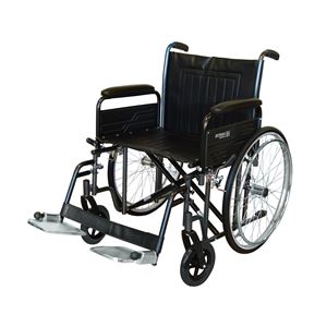 Bariatric Wheelchair detachable arms swing away Footrests 56cm (22")