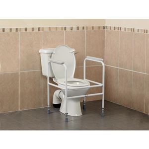 Adjustable Height Heavy Duty Floor Fixing Toilet Surround