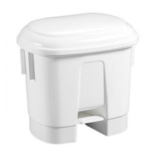 30L Stylish design pedal bin - White