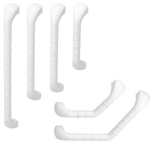 Prima white grab rail (12")