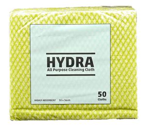Hydra All Purpose Cloth Semi Disposable 35x37cm-Yellow (50)