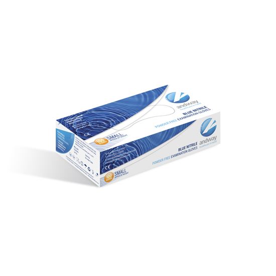Picture of Nitrile Powder Free Blue Gloves - EXTRA Large (100)