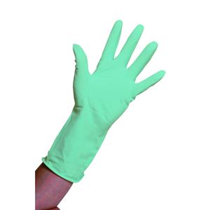 Rubber Domestic Gloves Green - Medium (pr)