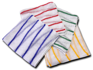 Stockinette striped Dishcloth Yellow (10)