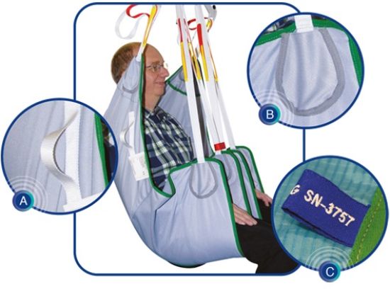Picture of Aquila Deluxe Mesh Padded Lifting Sling - Small