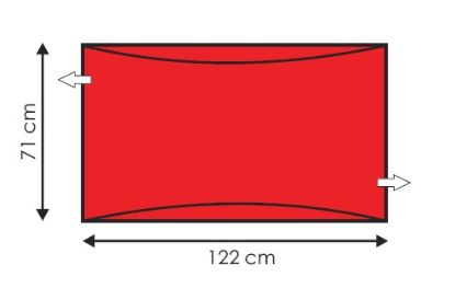 Picture of Andway Standard Slide Sheet - Red - 122 x 71cm