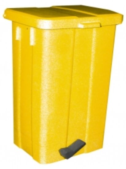 Picture of Clinical waste bin 50ltr - yellow