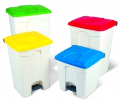 Picture of Yellow Step On Container 90Ltr H82 x W41.2 x D50cm Clinical