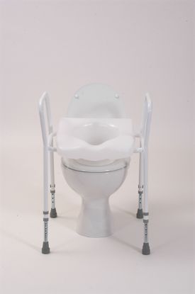 Picture of Raised Toilet Seat Frame with Comfort Seat