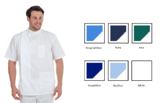 Picture of Side Stud Tunic Polycotton - Sky Blue