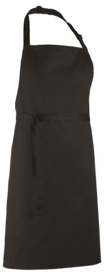Picture of Chefs Bib Apron - Polycotton - Black