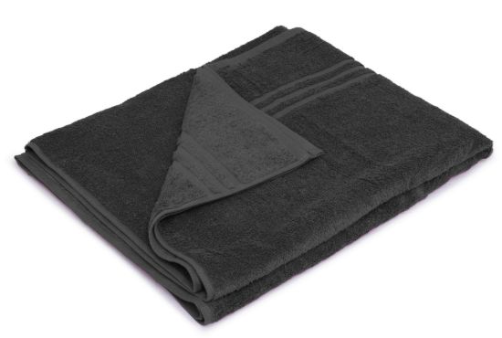 Picture of Bath Sheet 500g - Black (2 Pack)