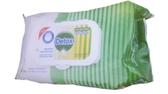 Picture of Detox Antibacterial Wipes PK80