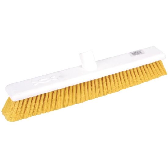 Picture of Jantex Hygiene Broom Soft Bristle Yellow 18in