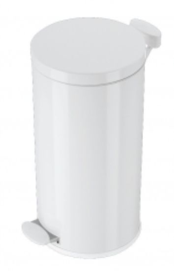 Picture of Steel Body Pedal Bin - 20L White