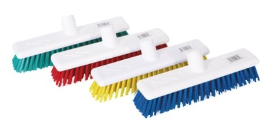 Picture of Hygiene Broom 12" / Stiff Bristle - Green